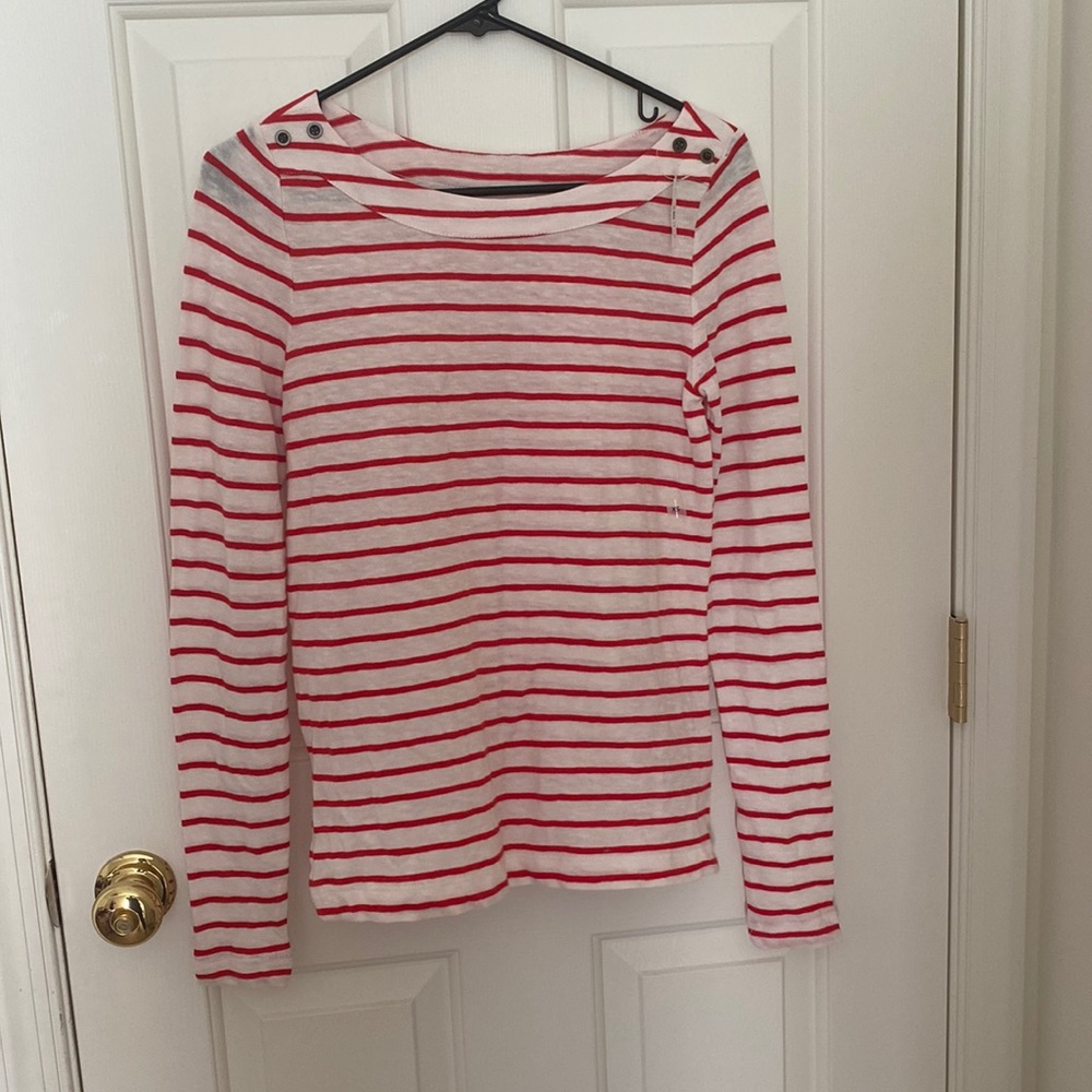 Red striped LOFT shirt